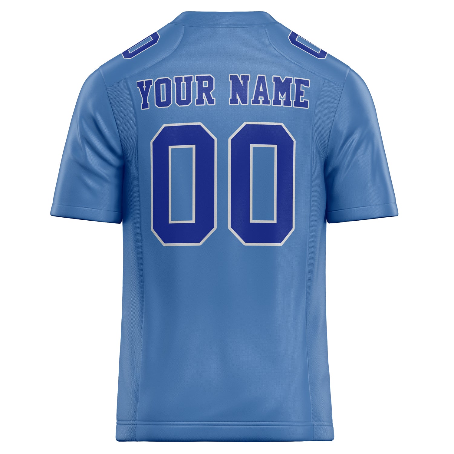 Personalized Light & Blue royal Solid Colour Football Jersey