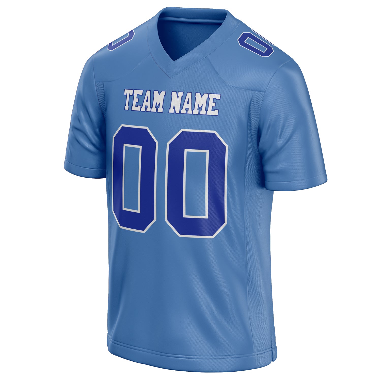 Personalized Light & Blue royal Solid Colour Football Jersey