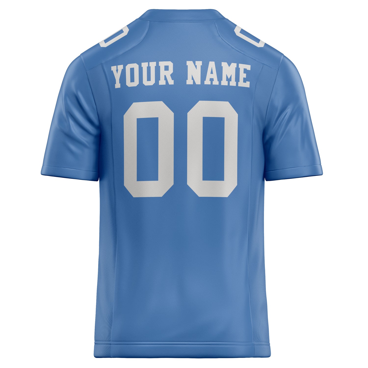 Personalized Light & Blue White Solid Colour Football Jersey