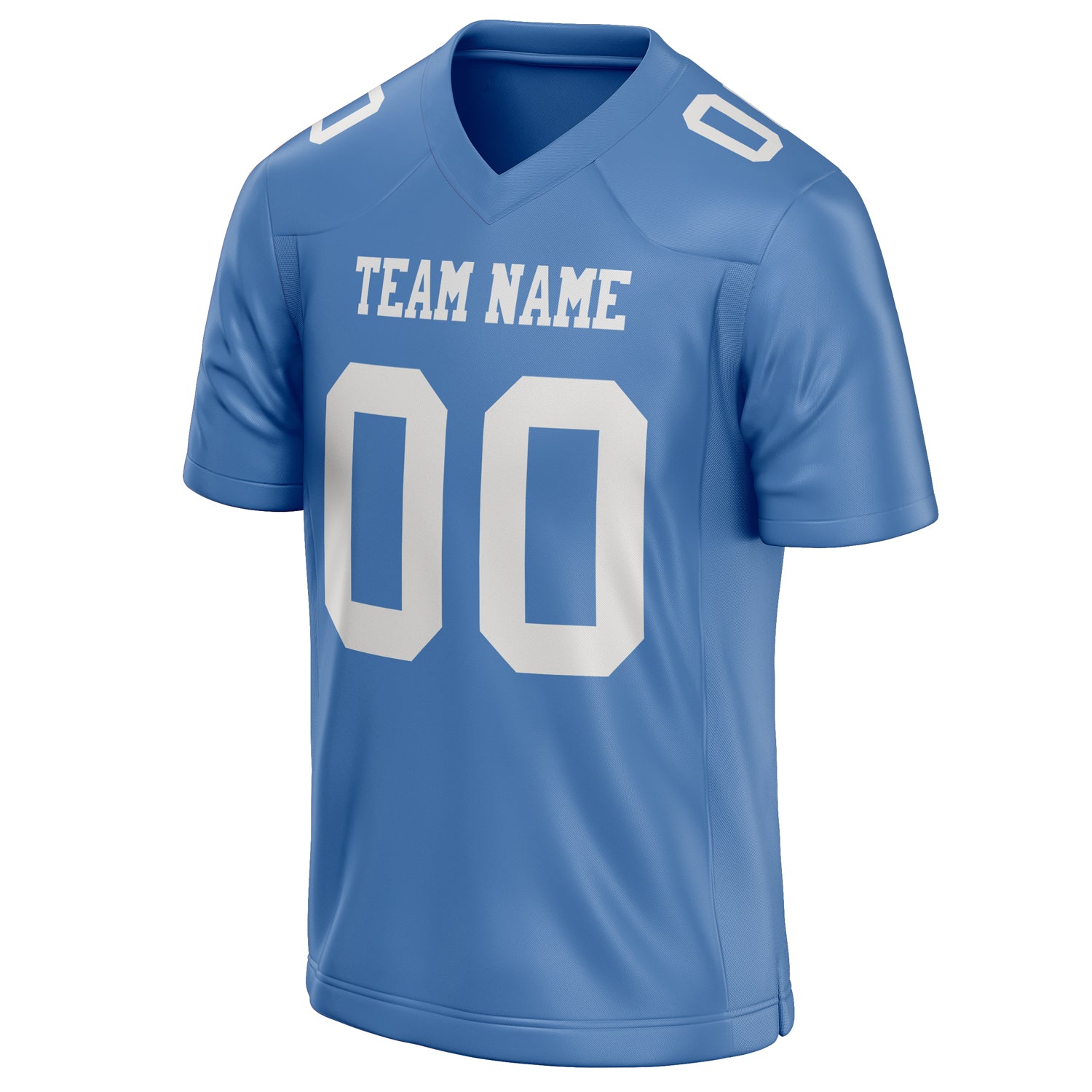 Personalized Light & Blue White Solid Colour Football Jersey