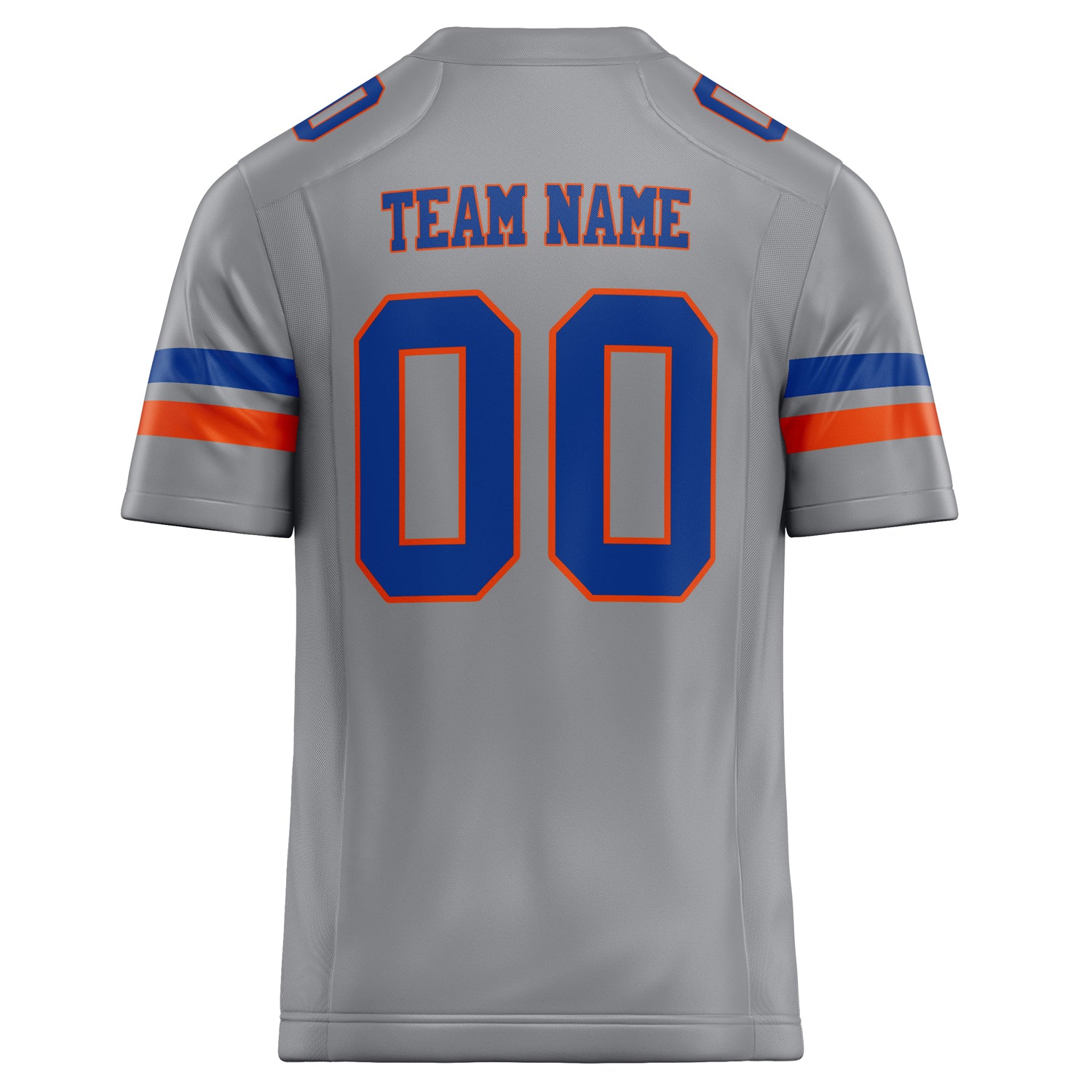 Personalized Light & Gray royal Solid Colour Football Jersey
