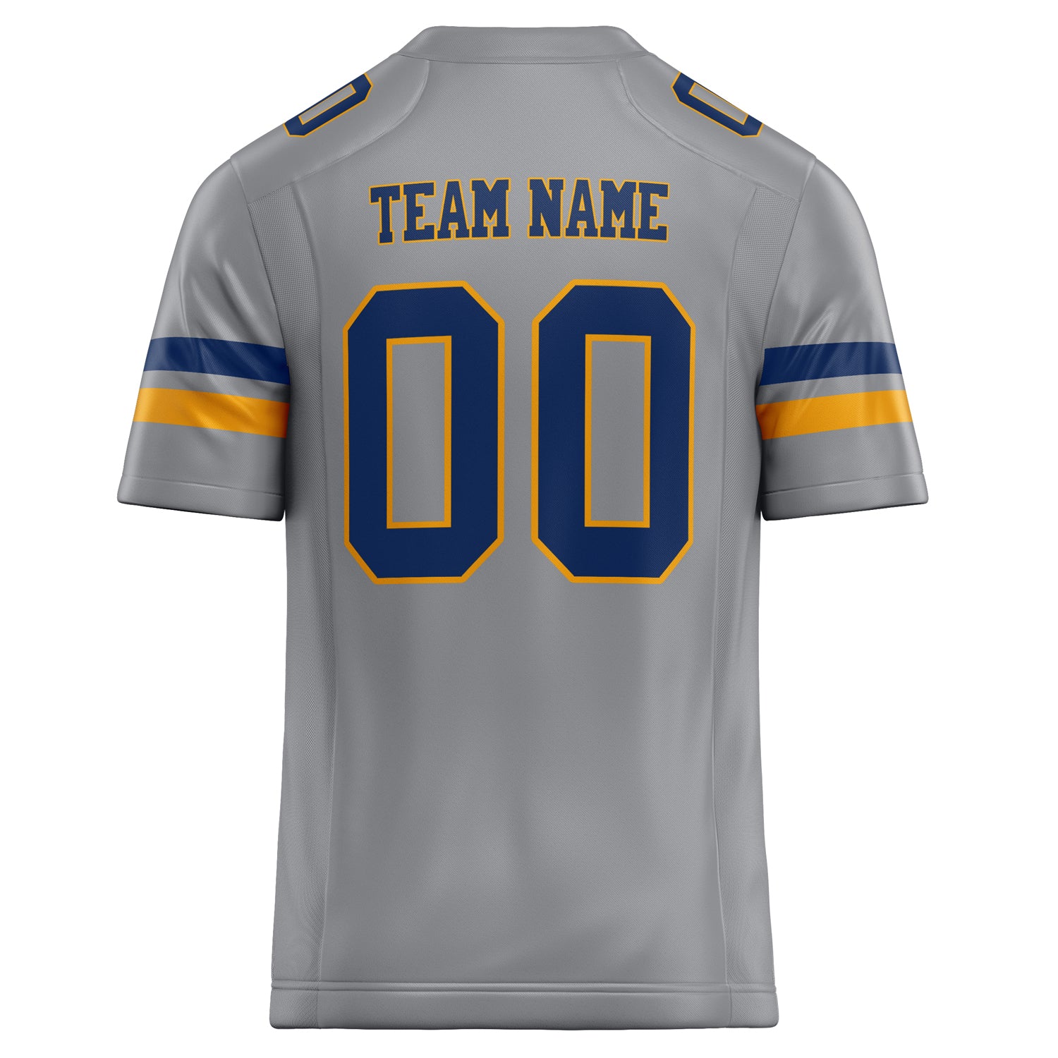 Personalized Light & Gray navy Solid Colour Football Jersey