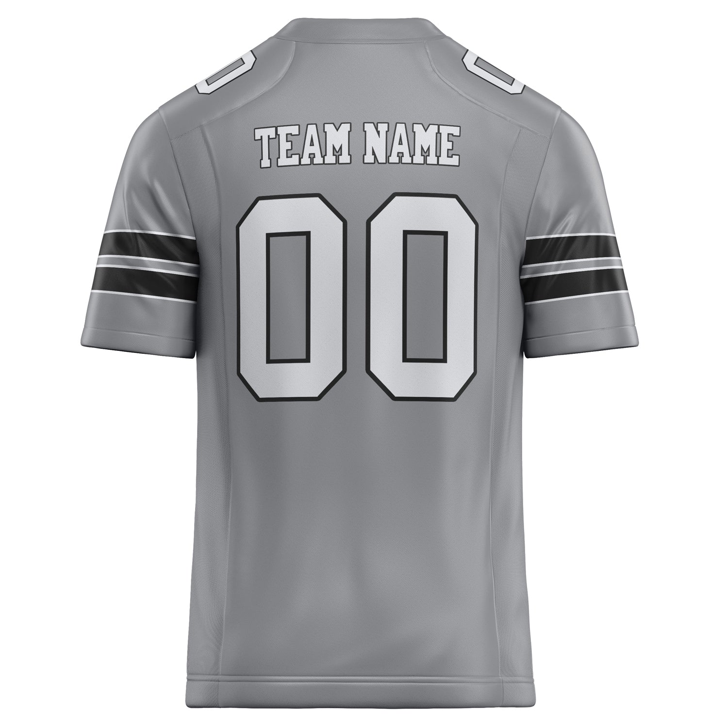 Personalized Light & Gray White Solid Colour Football Jersey