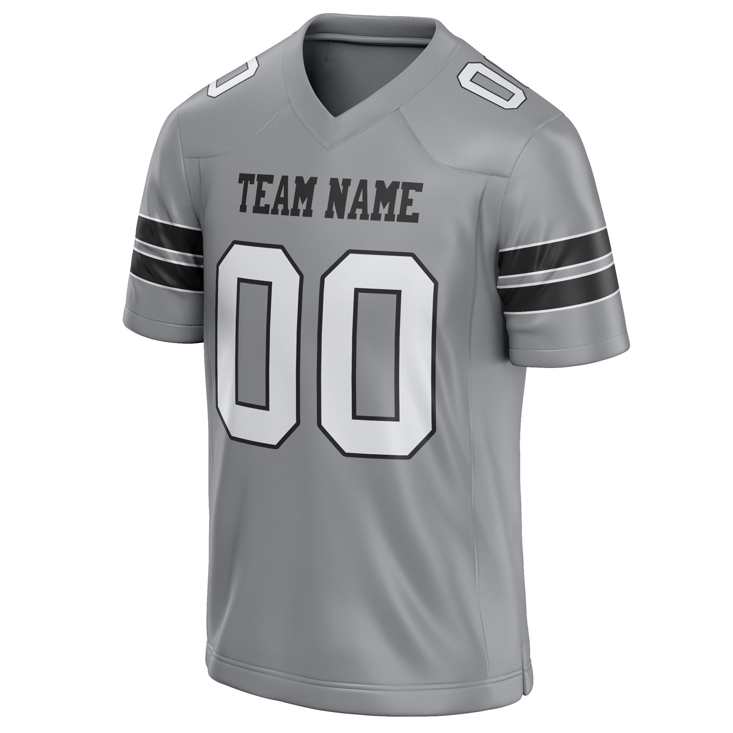 Personalized Light & Gray White Solid Colour Football Jersey