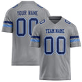 Personalized Light Gray navy Solid Colour Football Jersey FT02240730LI247