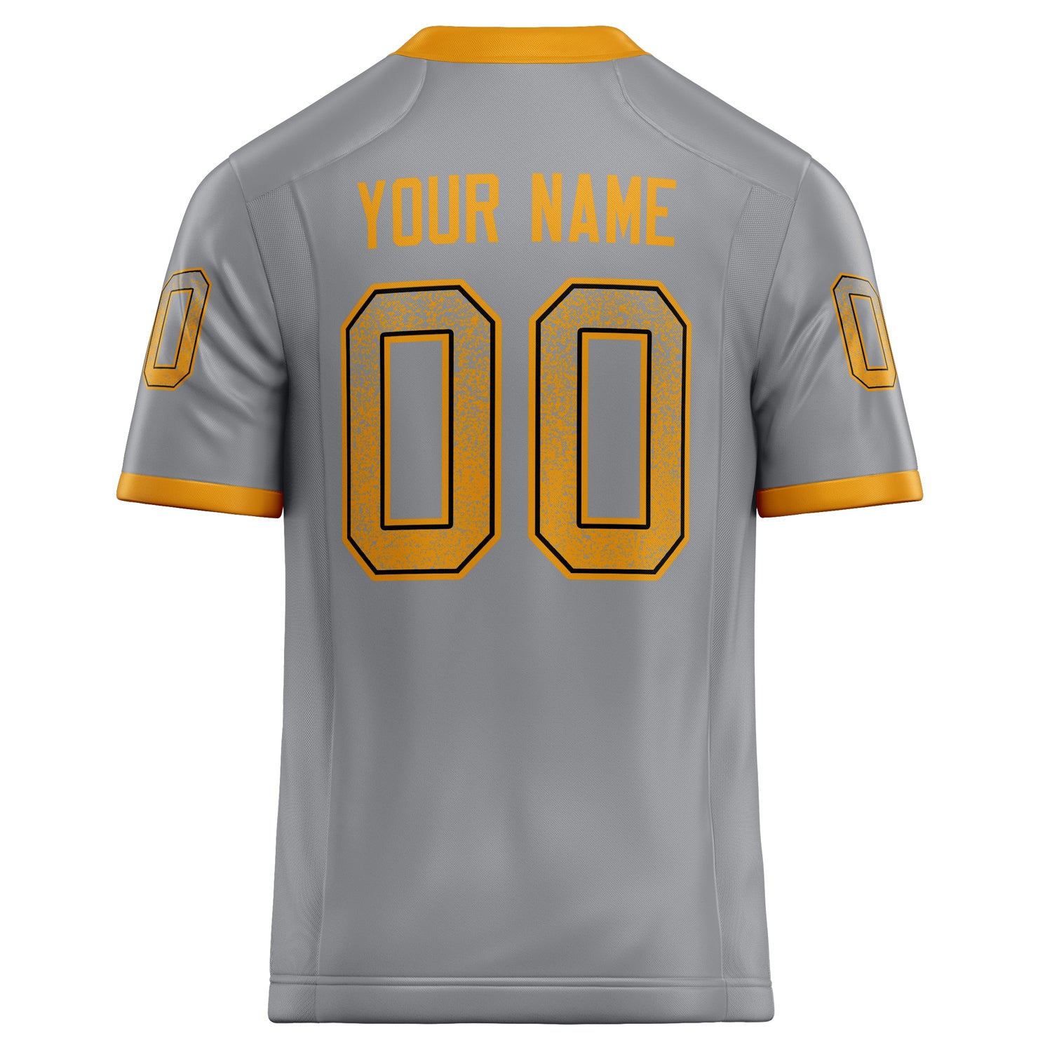 Personalized Light & Gray orange Solid Colour Football Jersey