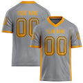 Personalized Light Gray orange Solid Colour Football Jersey FT02240730LI250