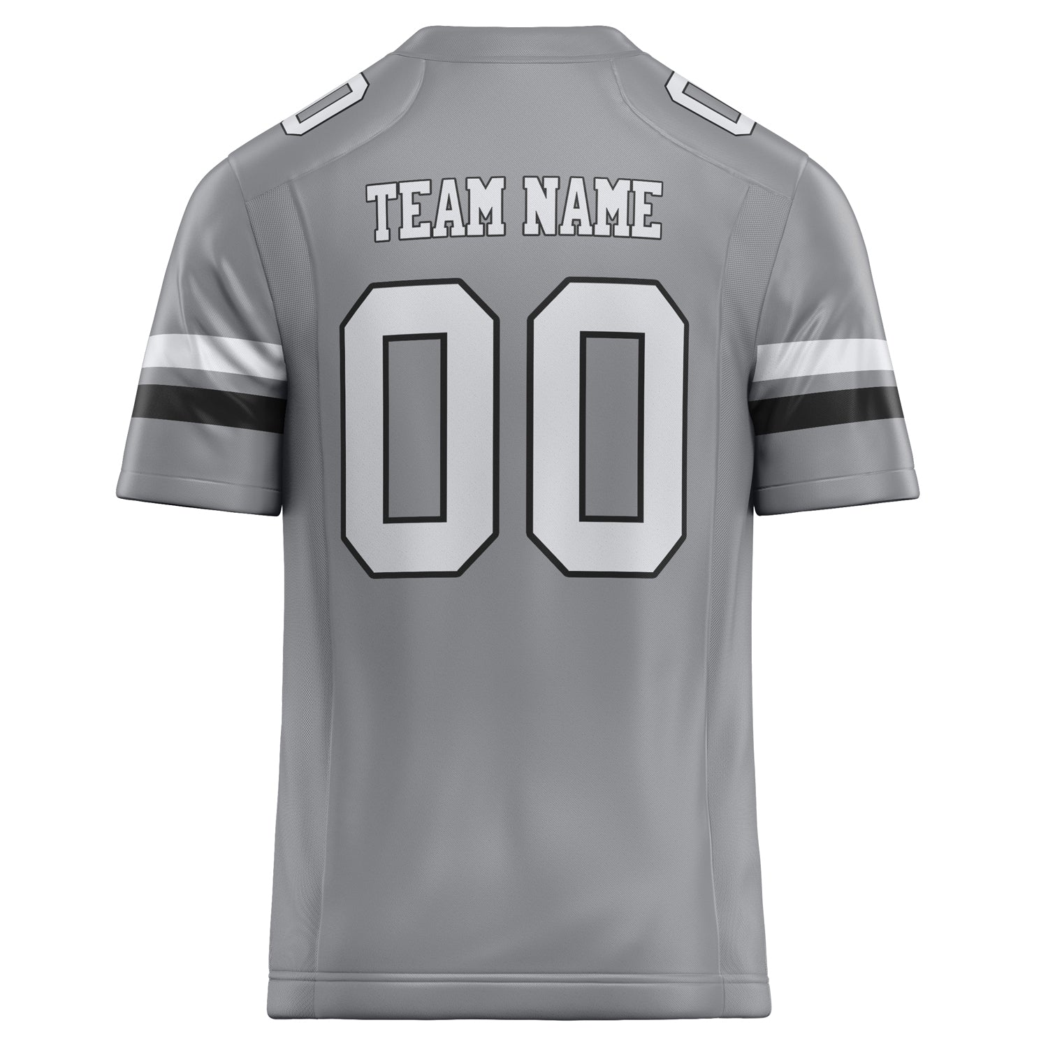 Personalized Light & Gray White Solid Colour Football Jersey