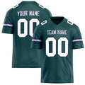 Personalized Midnight Green White Solid Colour Football Jersey FT02240730MI256