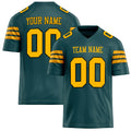 Personalized Midnight Green gold Solid Colour Football Jersey FT02240730MI258