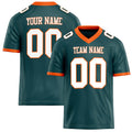 Personalized Midnight Green White Solid Colour Football Jersey FT02240730MI261
