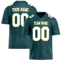 Personalized Midnight Green White Solid Colour Football Jersey FT02240730MI262