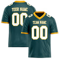 Personalized Midnight Green White Solid Colour Football Jersey FT02240730MI264