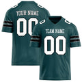 Personalized Midnight Green White Solid Colour Football Jersey FT02240730MI269