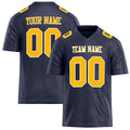 Personalized Navy gold Solid Colour Football Jersey FT02240730NA275