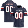 Personalized Navy White Solid Colour Football Jersey FT02240730NA276
