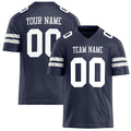 Personalized Navy White Solid Colour Football Jersey FT02240730NA280