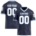 Personalized Navy White Solid Colour Football Jersey FT02240730NA281