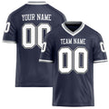 Personalized Navy White Solid Colour Football Jersey FT02240730NA284
