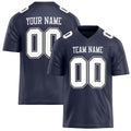 Personalized Navy White Solid Colour Football Jersey FT02240730NA285