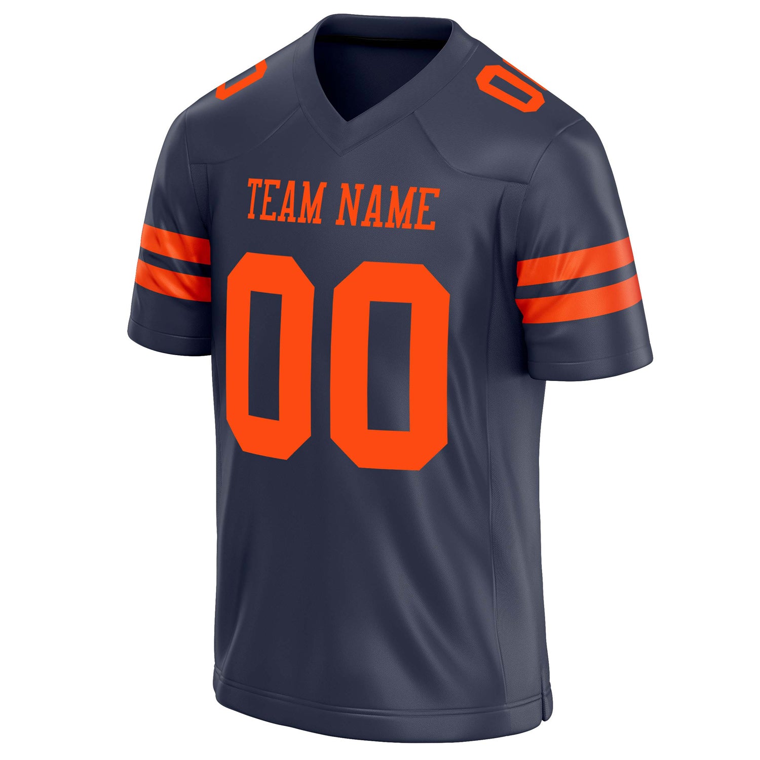Personalized Navy & red Solid Colour Football Jersey