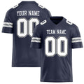 Personalized Navy White Solid Colour Football Jersey FT02240730NA290