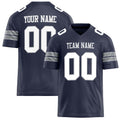 Personalized Navy White Solid Colour Football Jersey FT02240730NA292