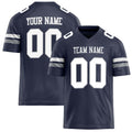 Personalized Navy White Solid Colour Football Jersey FT02240730NA293