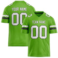 Personalized Neon Green White Solid Colour Football Jersey FT02240730NE301