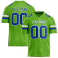 Personalized Neon Green royal Solid Colour Football Jersey FT02240730NE313