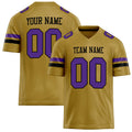Personalized Old Gold Purple Solid Colour Football Jersey FT02240730OL322