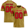 Personalized Old Gold red Solid Colour Football Jersey FT02240730OL323
