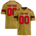 Personalized Old Gold red Solid Colour Football Jersey FT02240730OL325