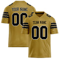 Personalized Old Gold Black Solid Colour Football Jersey FT02240730OL330