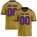 Personalized Old Gold Purple Solid Colour Football Jersey FT02240730OL332
