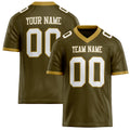 Personalized Olive White Solid Colour Football Jersey FT02240730OL343