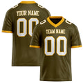 Personalized Olive White Solid Colour Football Jersey FT02240730OL345