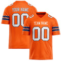 Personalized Orange White Solid Colour Football Jersey FT02240730OR362