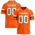 Personalized Orange White Solid Colour Football Jersey FT02240730OR366