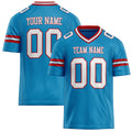 Personalized Panther Blue White Solid Colour Football Jersey FT02240730PA375