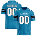 Personalized Panther Blue White Solid Colour Football Jersey FT02240730PA378