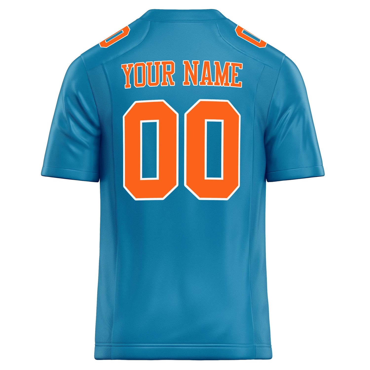 Personalized Panther & Blue orange Solid Colour Football Jersey
