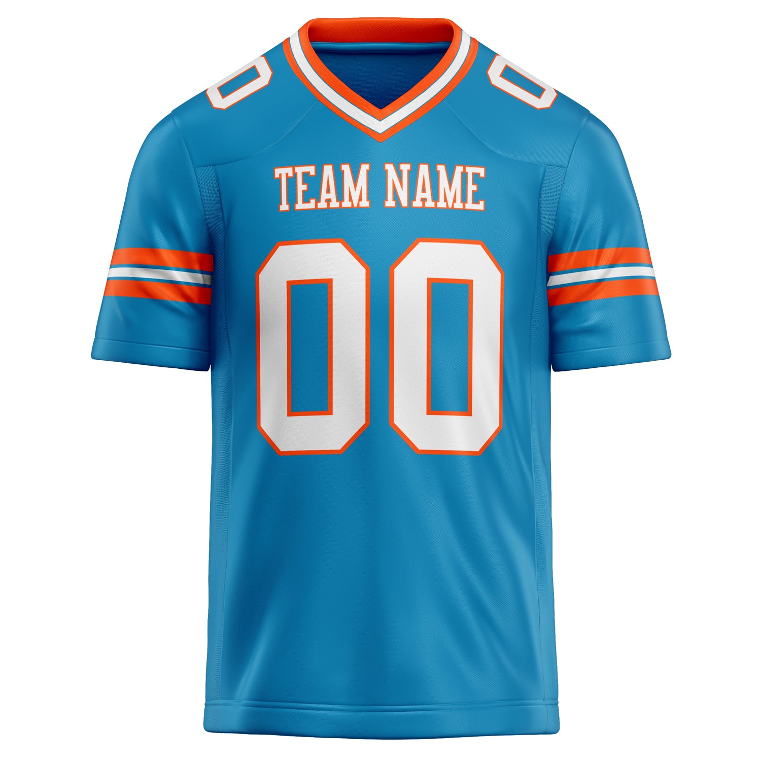 Personalized Panther & Blue White Solid Colour Football Jersey