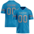 Personalized Panther Blue gray Solid Colour Football Jersey FT02240730PA394