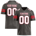 Personalized Pewter White Solid Colour Football Jersey FT02240730PE396