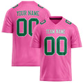 Personalized Pink Kelly Green Solid Colour Football Jersey FT02240730PI400