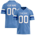 Personalized Powder Blue White Solid Colour Football Jersey FT02240730PO418