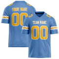 Personalized Powder Blue Gold Solid Colour Football Jersey FT02240730PO421