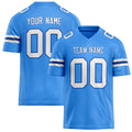 Personalized Powder Blue White Solid Colour Football Jersey FT02240730PO423