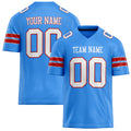 Personalized Powder Blue White Solid Colour Football Jersey FT02240730PO424